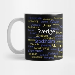 Sweden Geography: Tätorter Mug